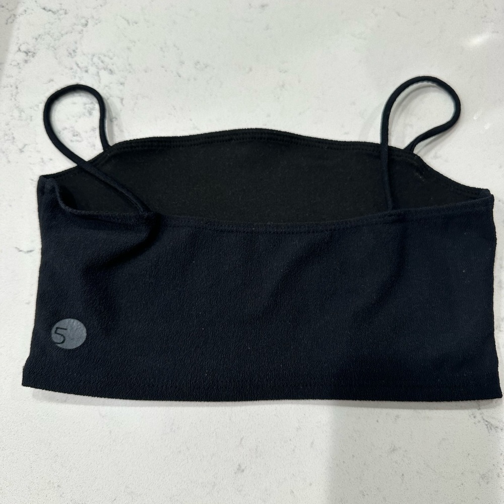FIVE Dancewear Black Cropped Tank Top Bra YXL